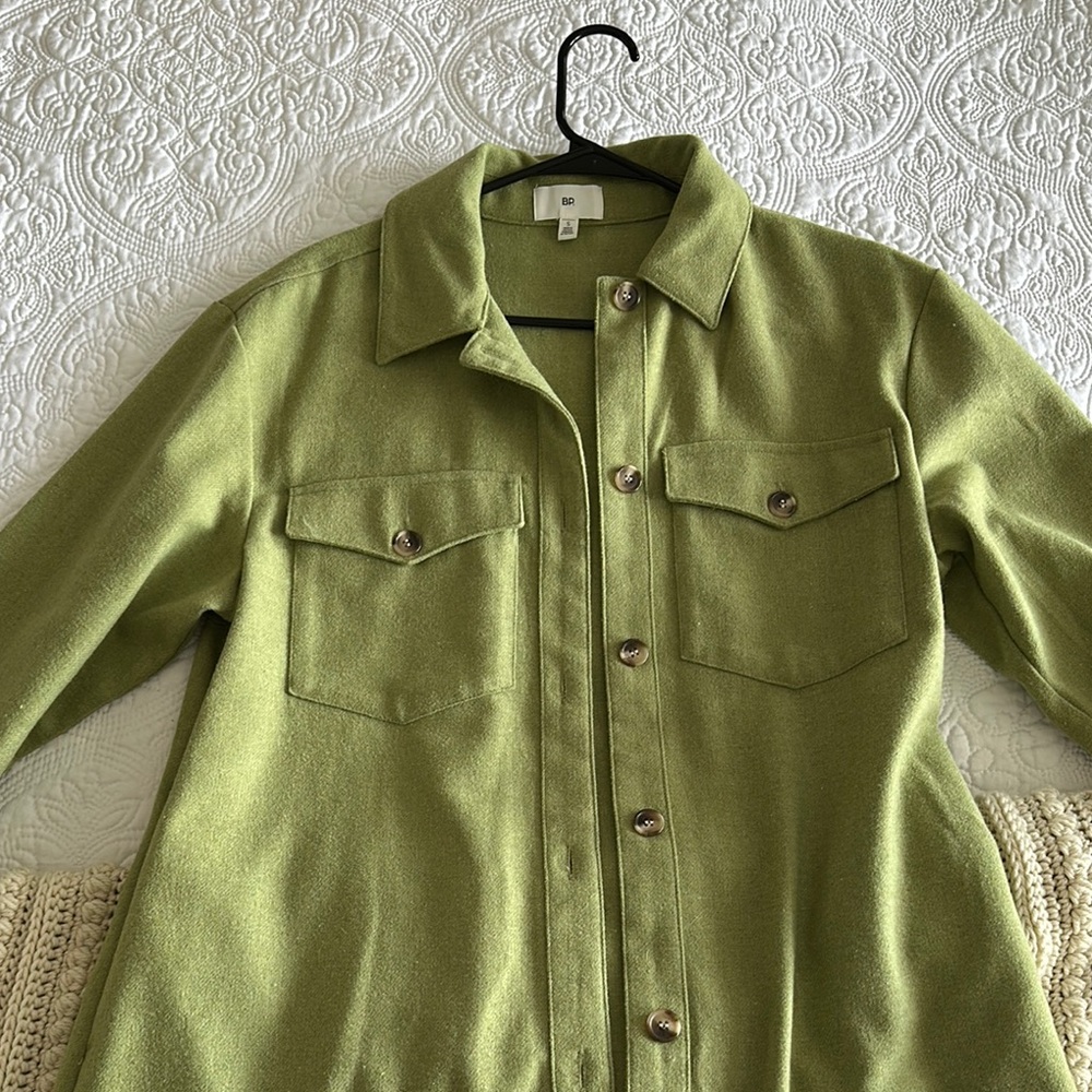 BP Olive green women’s shacket